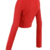 Perla Cherry Ribbed Knit Top