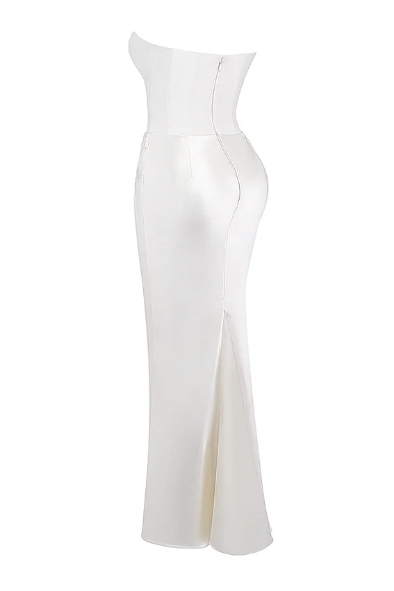 Persephone Ivory Strapless Corset Dress Persephone Ivory Strapless Corset Dress