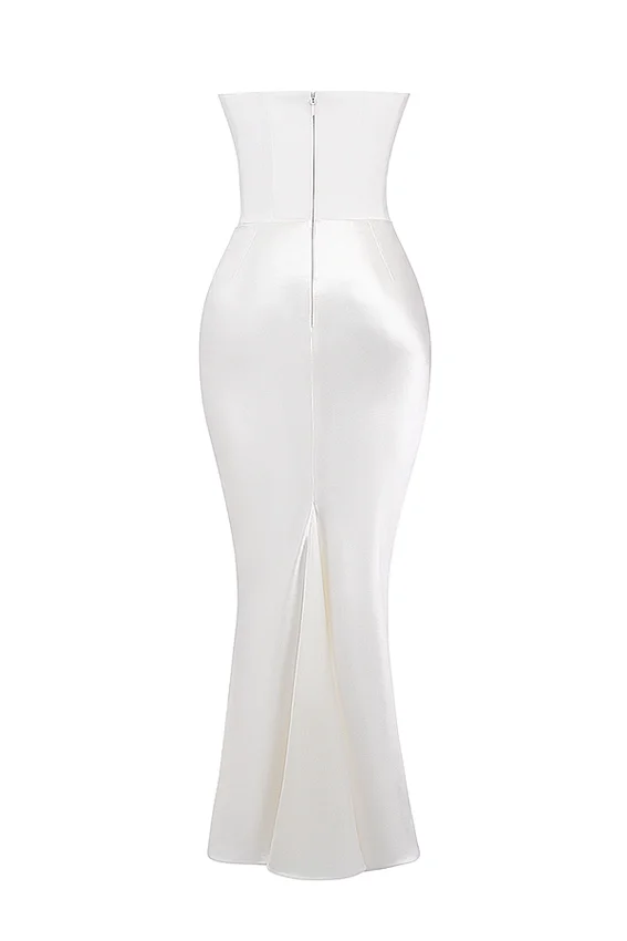 Persephone Ivory Strapless Corset Dress Persephone Ivory Strapless Corset Dress