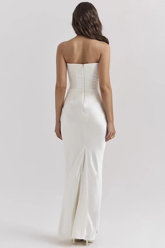 Persephone Ivory Strapless Corset Dress Persephone Ivory Strapless Corset Dress