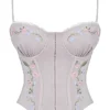 Petunia Light Lavender Embroidered Corset Petunia Light Lavender Embroidered Corset