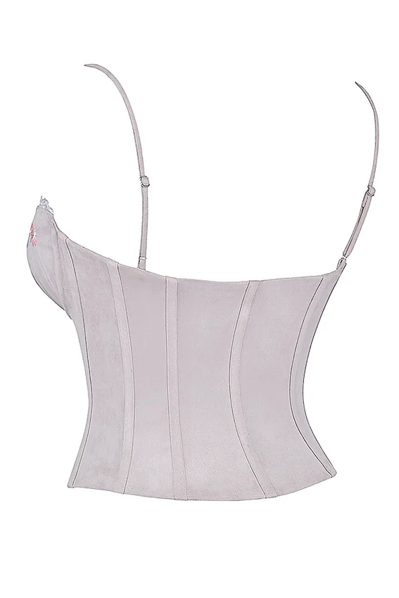 Petunia Light Lavender Embroidered Corset Petunia Light Lavender Embroidered Corset