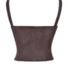 Pia Brown Vegan Leather Corset Pia Brown Vegan Leather Corset