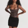 Pia Brown Vegan Leather Corset Pia Brown Vegan Leather Corset