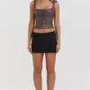 Pia Brown Vegan Leather Corset Pia Brown Vegan Leather Corset