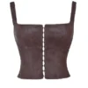 Pia Brown Vegan Leather Corset Pia Brown Vegan Leather Corset