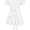 Piera White Pleated Mini Dress Piera White Pleated Mini Dress