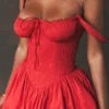 Pietra Cherry Corset Mini Dress