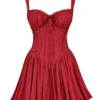 Pietra Cherry Corset Mini Dress