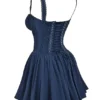 Pietra French Navy Corset Mini Dress Pietra French Navy Corset Mini Dress