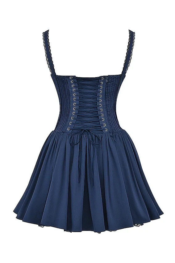 Pietra French Navy Corset Mini Dress Pietra French Navy Corset Mini Dress