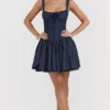 Pietra French Navy Corset Mini Dress Pietra French Navy Corset Mini Dress