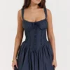 Pietra French Navy Corset Mini Dress Pietra French Navy Corset Mini Dress