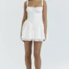Pietra White Corset Mini Dress