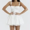 Pietra White Corset Mini Dress