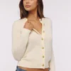 Poppie Ivory Wool + Cashmere Floral Embroidered Cardigan Poppie Ivory Wool + Cashmere Floral Embroidered Cardigan