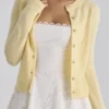 Poppie Lemon Wool + Cashmere Floral Embroidered Cardigan Poppie Lemon Wool + Cashmere Floral Embroidered Cardigan