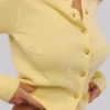Poppie Lemon Wool + Cashmere Floral Embroidered Cardigan Poppie Lemon Wool + Cashmere Floral Embroidered Cardigan