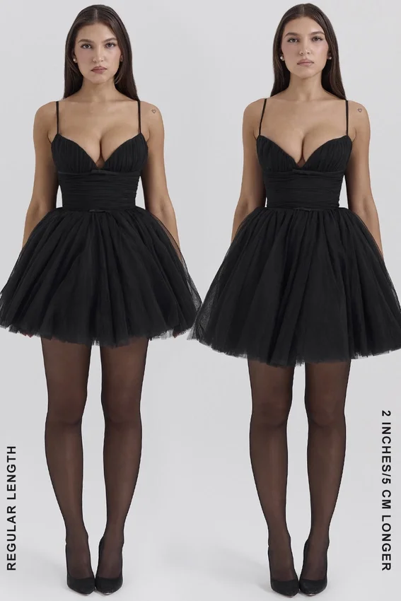 Princess Black Tulle Mini Dress Princess Black Tulle Mini Dress