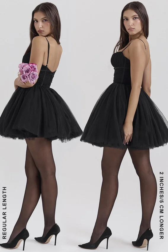 Princess Black Tulle Mini Dress Princess Black Tulle Mini Dress