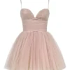Princess French Rose Tulle Mini Dress Princess French Rose Tulle Mini Dress