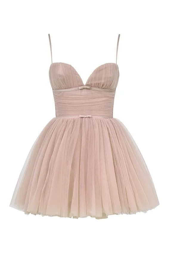 Princess French Rose Tulle Mini Dress Princess French Rose Tulle Mini Dress