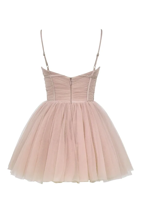 Princess French Rose Tulle Mini Dress Princess French Rose Tulle Mini Dress