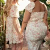 Princess Rose Print Mini Dress Princess Rose Print Mini Dress