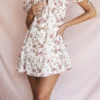Princess Rose Print Mini Dress Princess Rose Print Mini Dress