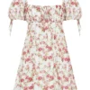 Princess Rose Print Mini Dress Princess Rose Print Mini Dress