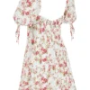 Princess Rose Print Mini Dress Princess Rose Print Mini Dress
