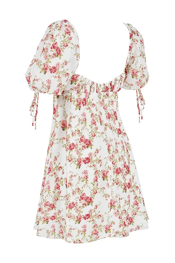 Princess Rose Print Mini Dress Princess Rose Print Mini Dress