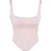 Rafa Pink Floral Satin Longline Corset Rafa Pink Floral Satin Longline Corset