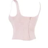 Rafa Pink Floral Satin Longline Corset Rafa Pink Floral Satin Longline Corset