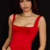 Rafa Scarlet Satin Longline Corset Rafa Scarlet Satin Longline Corset