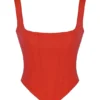 Rafa Scarlet Satin Longline Corset Rafa Scarlet Satin Longline Corset