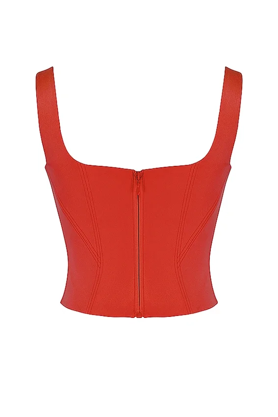 Rafa Scarlet Satin Longline Corset Rafa Scarlet Satin Longline Corset