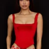 Rafa Scarlet Satin Longline Corset Rafa Scarlet Satin Longline Corset