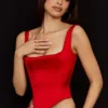 Rafa Scarlet Satin Longline Corset Rafa Scarlet Satin Longline Corset
