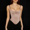 Rafa Stone Satin Longline Corset Rafa Stone Satin Longline Corset