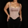 Rafa Stone Satin Longline Corset Rafa Stone Satin Longline Corset