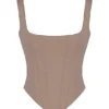 Rafa Stone Satin Longline Corset Rafa Stone Satin Longline Corset