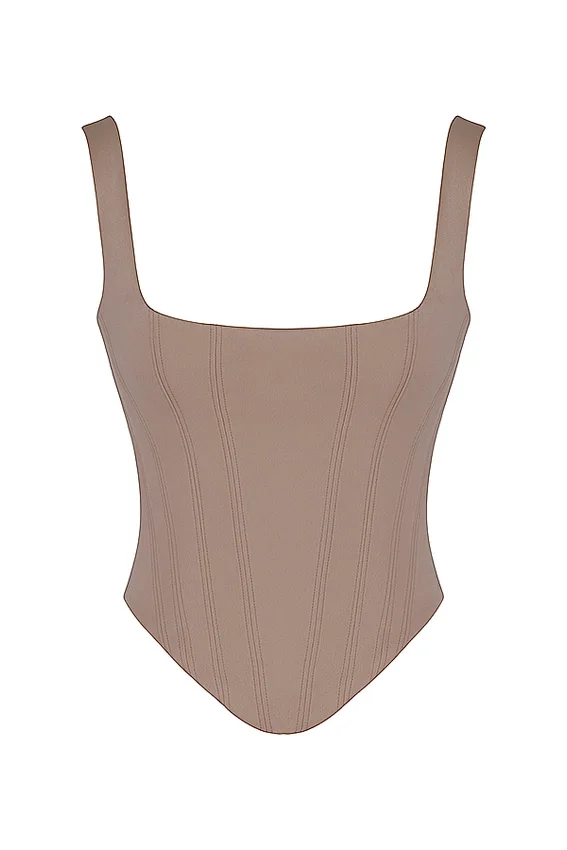 Rafa Stone Satin Longline Corset Rafa Stone Satin Longline Corset