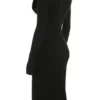 Raine Black Faux Fur Trim Dress Raine Black Faux Fur Trim Dress