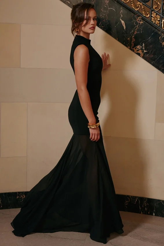 Raphaella Black Keyhole Maxi Dress Raphaella Black Keyhole Maxi Dress