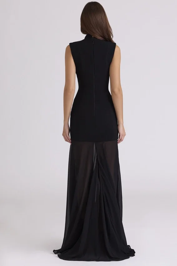 Raphaella Black Keyhole Maxi Dress Raphaella Black Keyhole Maxi Dress