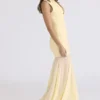 Raphaella Butter Yellow Keyhole Maxi Dress Raphaella Butter Yellow Keyhole Maxi Dress