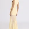 Raphaella Butter Yellow Keyhole Maxi Dress Raphaella Butter Yellow Keyhole Maxi Dress