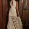 Raphaella Butter Yellow Keyhole Maxi Dress Raphaella Butter Yellow Keyhole Maxi Dress
