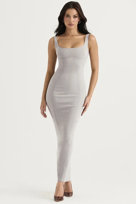 Rea Smoke Bodycon Maxi Dress Rea Smoke Bodycon Maxi Dress